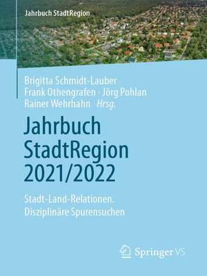 cover image of Jahrbuch StadtRegion 2021/2022